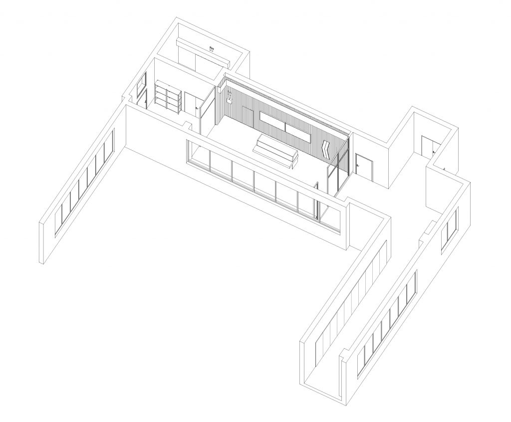 Linac Control Room by Bennet Marburger and ZHANG Ji, Isometric View